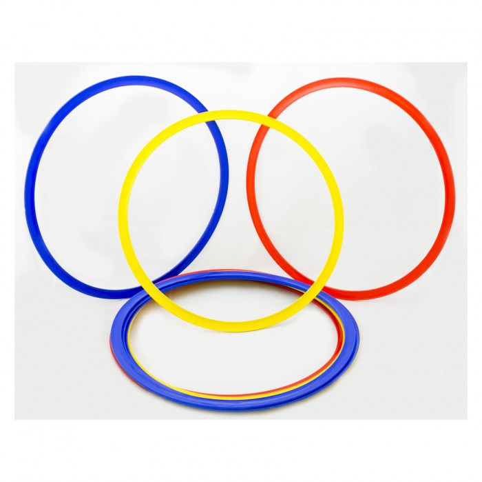 POWERSHOT FLAT EXERCISE HOOPS - SET OF 12 - 45CM
