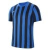 Nike Striped Division IV Short Sleeve Jersey Royal Blue-Black-White