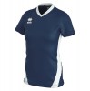 Errea Brigit Short Sleeve Shirt (W) Navy-White