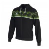 Errea Dragos Hoodie Black-Green Fluo-White