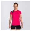Joma Spike II Short Sleeve T-Shirt Fuchsia-Black