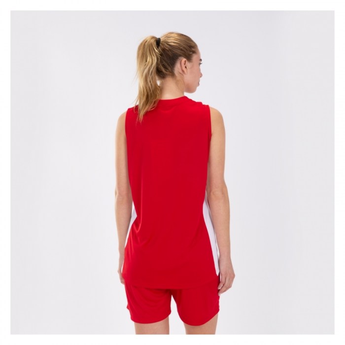 Joma Cancha III Sleeveless T-shirt Red-White