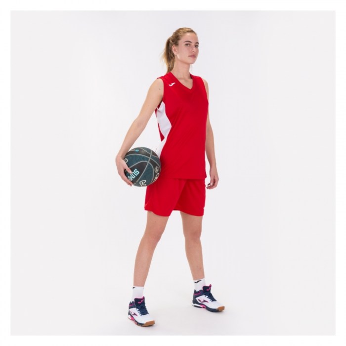 Joma Cancha III Sleeveless T-shirt Red-White