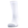 Under Armour HeatGear Crew Socks (Pack of 3 Pairs) White-White-Steel