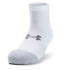 Under Armour HeatGear Lo Cut Socks (Pack of 3 Pairs) White-White-Steel