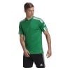 Adidas Squadra 21 Short Sleeve Shirt (M) Team Green-White