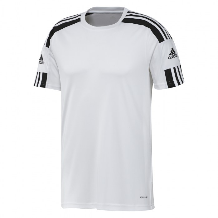 Adidas Squadra 21 Short Sleeve Shirt (M) White-Black