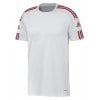 Adidas Squadra 21 Short Sleeve Shirt (M) White-Team Power Red