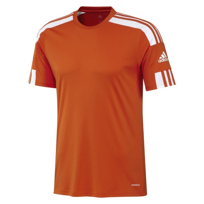Adidas Squadra 21 Short Sleeve Shirt (M) Team Orange-White