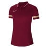 Nike Womens Academy 21 Performance Polo (W) Team Red-White-Jersey Gold-White