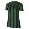 Nike Womens Striped Division IV Short Sleeve Shirt (W) Pine Green-Black-White