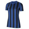 Nike Womens Striped Division IV Short Sleeve Shirt (W) Royal Blue-Black-White