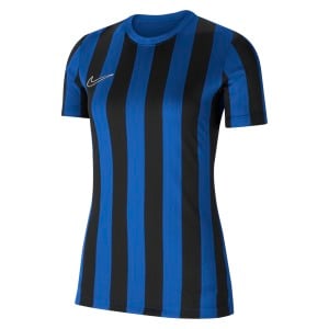 Nike Womens Striped Division IV Short Sleeve Shirt (W) Royal Blue-Black-White