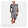 Nike Dri-FIT Park Poly Cotton Polo (M) Charcoal Heather-Htr-White-White