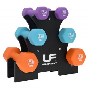 Urban-Fitness 12Kg Dumbbell Tree Set