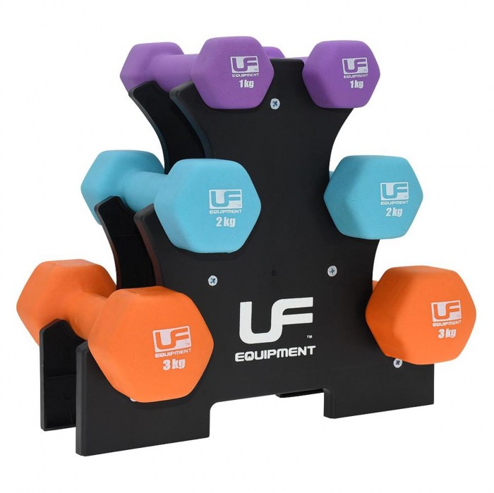 Urban-Fitness 12Kg Dumbbell Tree Set