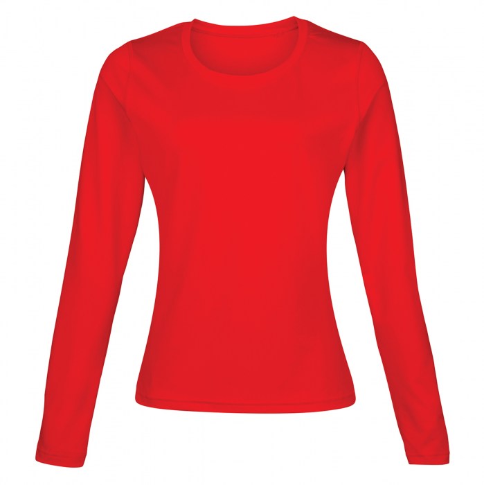 Womens Rhino baselayer long sleeve Red