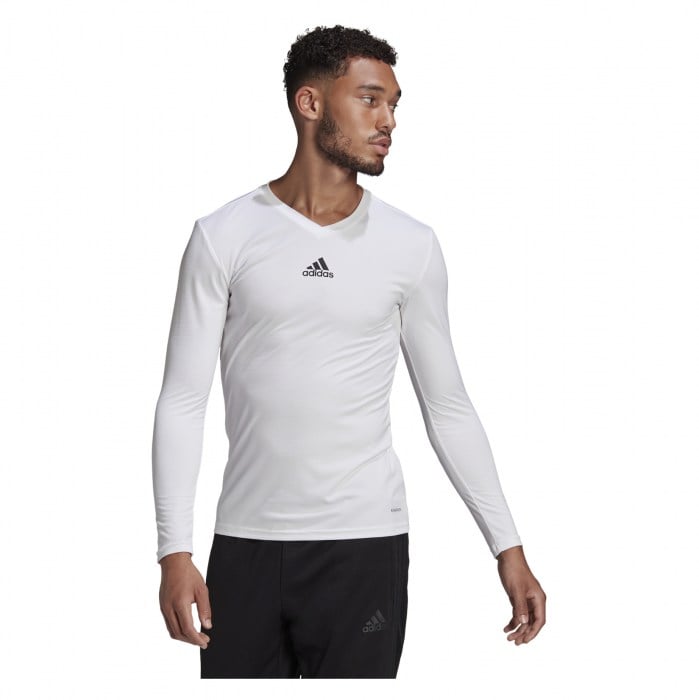 Adidas Long Sleeve Baselayer Tee White