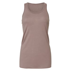 Womens Racerback Tank Top Pebble Brown