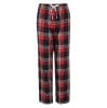 Womens Tartan Lounge Pants (W) Red-Navy Check