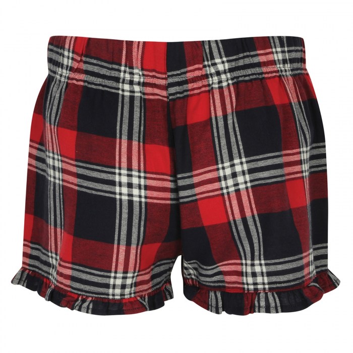 Womens Tartan Frill Shorts (W)