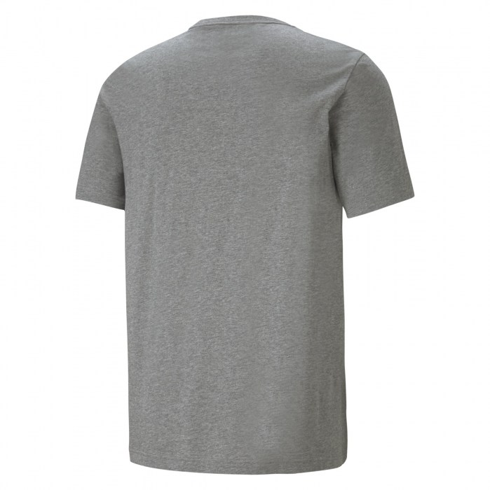Puma Essential Cotton Logo Tee Med Grey Heat