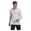 Adidas Techfit Compression Long Sleeve Tee White