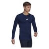 Adidas Techfit Compression Long Sleeve Tee Team Navy Blue