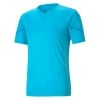 Puma Team Flash Short Sleeve Shirt Blue Atoll