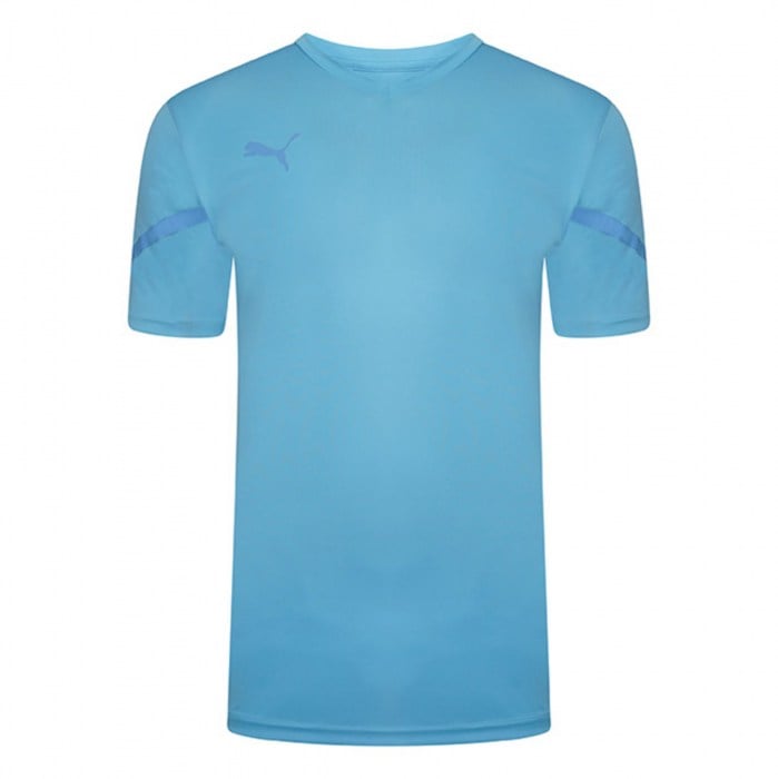Puma Team Flash Short Sleeve Shirt Blue Atoll