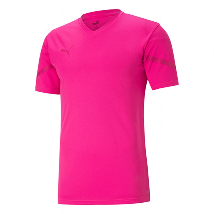 Puma Team Flash Short Sleeve Shirt Fluo Pink
