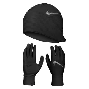 Nike Men's Essential Running Hat and Glove Set