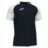 Joma Academy IV Short Sleeve Shirt (M) Black-White