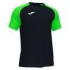 Joma Academy IV Short Sleeve Shirt (M) Black-Fluo Green