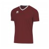 Errea Lennox Short Sleeve Shirt Maroon-White