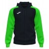 Joma Academy IV Zip Hoodie Jacket (M) Black-Fluo Green