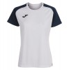 Joma Womens Academy IV Short Sleeve Jersey (W) White-Dark Navy