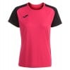 Joma Womens Academy IV Short Sleeve Jersey (W) Raspberry-Black