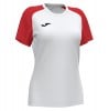 Joma Womens Academy IV Short Sleeve Jersey (W) White-Red