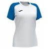 Joma Womens Academy IV Short Sleeve Jersey (W) White-Royal