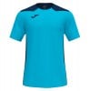 Joma Championship VI Short Sleeve Shirt (M) Fluo Turquoise-Dark Navy