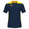 Joma Championship VI Short Sleeve Shirt (M) Dark Navy-Fluo Yellow