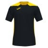 Joma Championship VI Short Sleeve Shirt (M) Black-Yellow