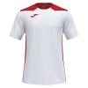 Joma Championship VI Short Sleeve Shirt (M) White-Red