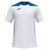 Joma Championship VI Short Sleeve Shirt (M) White-Royal