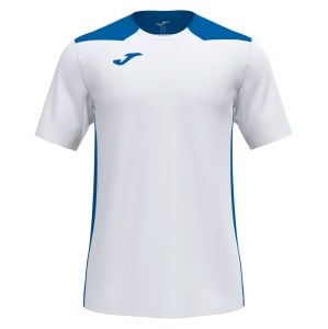 Joma Championship VI Short Sleeve Shirt (M) White-Royal