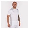 Joma Championship VI Short Sleeve Shirt (M) White-Silver