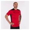 Joma Championship VI Short Sleeve Shirt (M) Red-Black