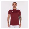 Joma Championship VI Short Sleeve Shirt (M) Burgundy-White