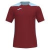 Joma Championship VI Short Sleeve Shirt (M) Burgundy-Sky